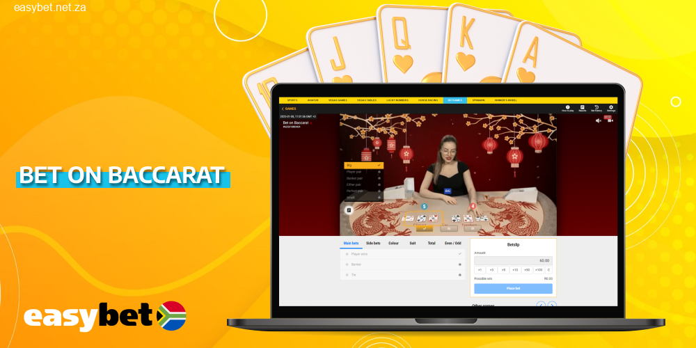 Bet on Baccarat game review on Easybet