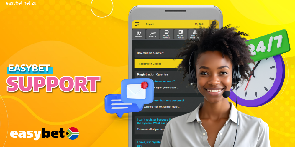 Easybet Casino offers support for South African players