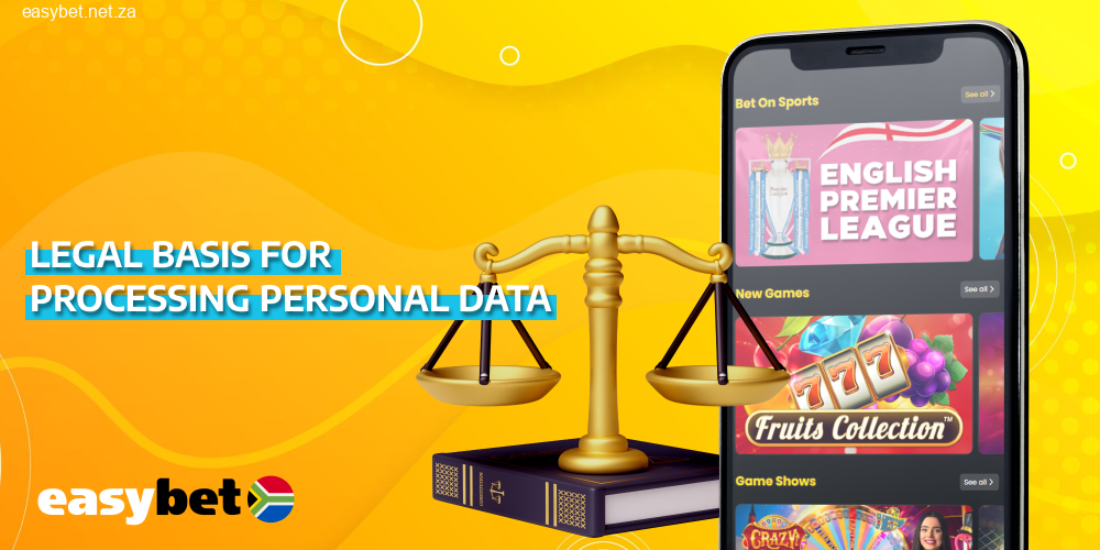 Lawful Grounds for Managing Personal Data by Easybet