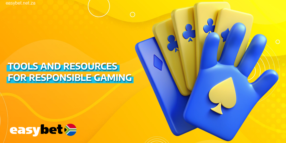 Various tools and resources for responsible gambling at Easybet