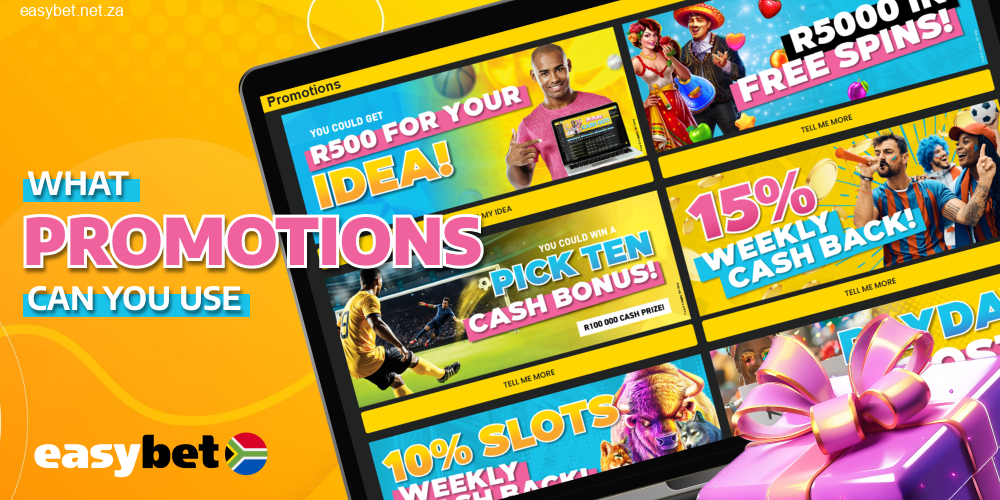 Current promotions for South African players at Easybet